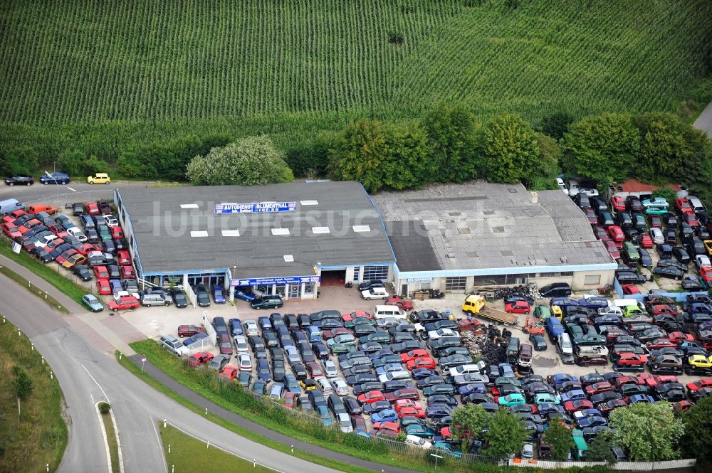 Luftaufnahme Blumenthal - Autodienst Blumenthal im Bundesland Schleswig-Holstein