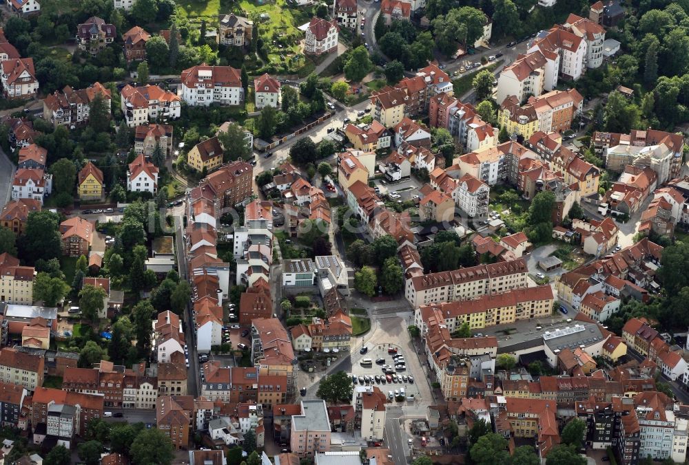 Luftaufnahme Eisenach - Bachhaus am Frauenplan in Eisenach im Bundesland Thüringen