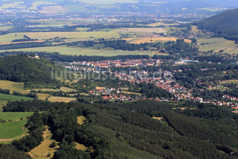 Bad Blankenburg von oben - Bad Blankenburg im Landkreis Saalfeld-Rudolstadt im Bundesland Thüringen