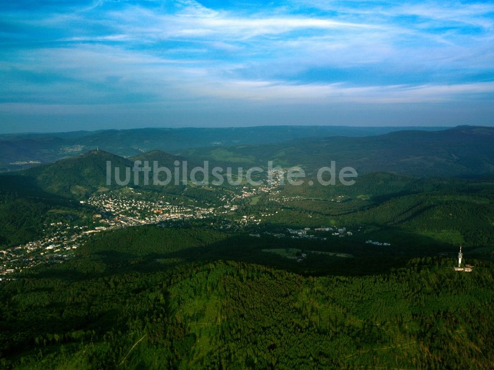 Luftaufnahme Baden-Baden - Baden-Baden im Schwarzwald im Bundesland Baden-Württemberg