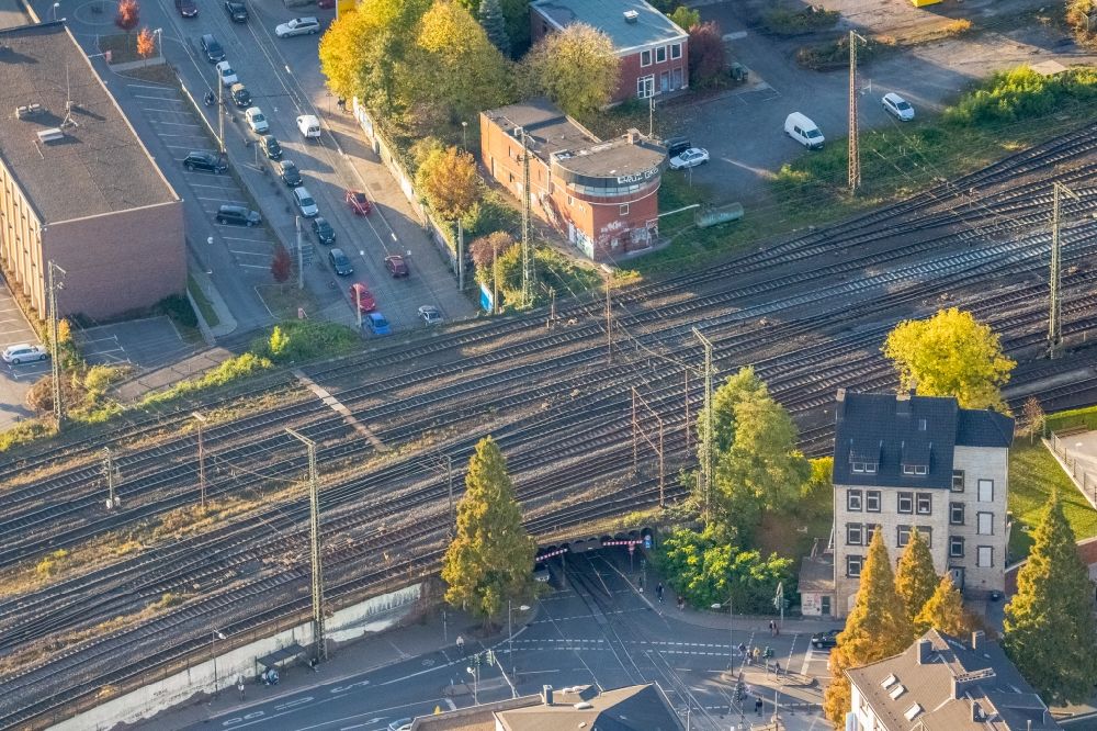 Luftbild Witten - Bahn- Brückenbauwerk in Witten im Bundesland Nordrhein-Westfalen
