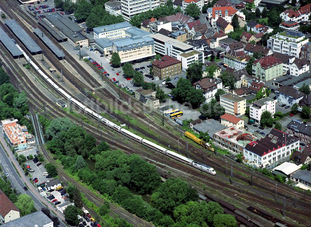 Luftaufnahme Göppingen - Bahnhof Göppingen
