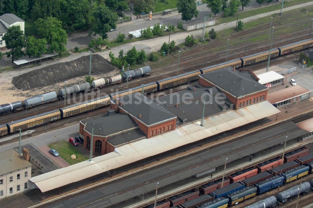 Luftbild Guben - Bahnhof Guben