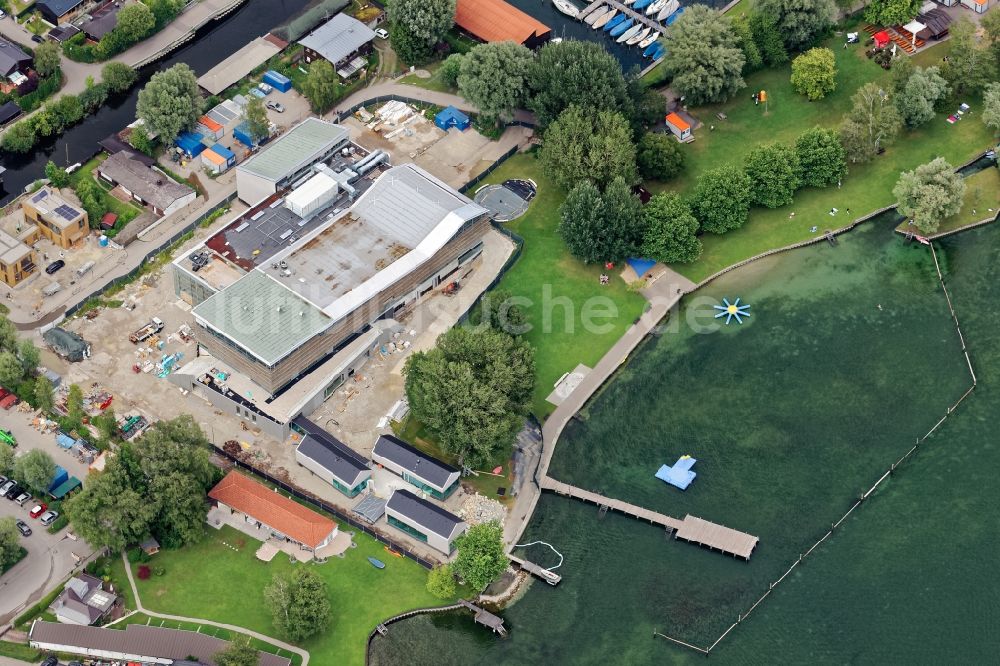Luftbild Starnberg - Bauarbeiten am Schwimmbad Wasserpark Seebad in Starnberg im Bundesland Bayern, Deutschland