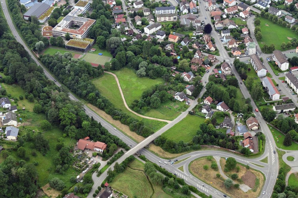 Schopfheim von oben - Bauerwartungsland im Gewann Breitmatt in Schopfheim im Bundesland Baden-Württemberg, Deutschland