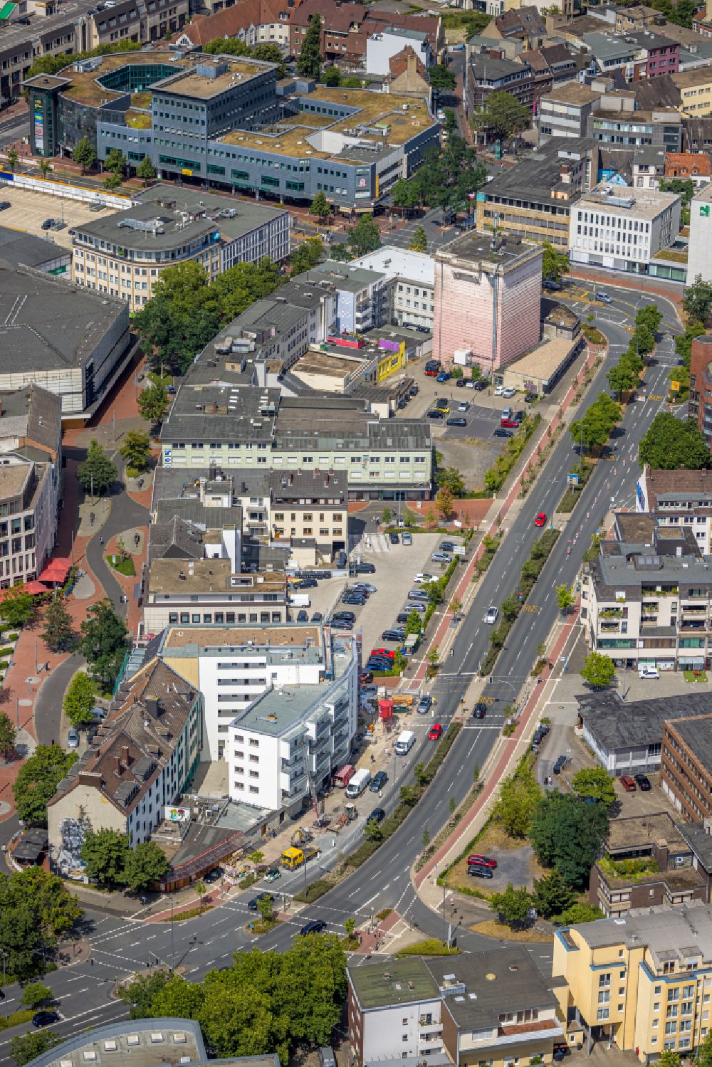 Luftbild Hamm - Baustelle altersgerechter Wohnanlage in Hamm im Bundesland Nordrhein-Westfalen, Deutschland