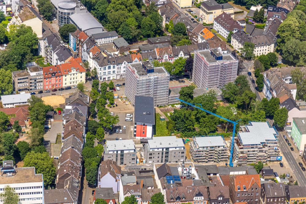 Luftbild Herne - Baustelle altersgerechter Wohnanlage in Herne im Bundesland Nordrhein-Westfalen, Deutschland