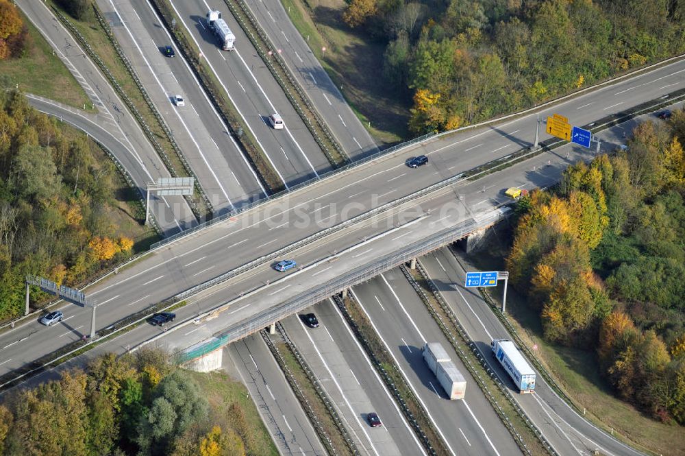 Appenweier aus der Vogelperspektive: Baustelle Ausbau Autobahn A 5