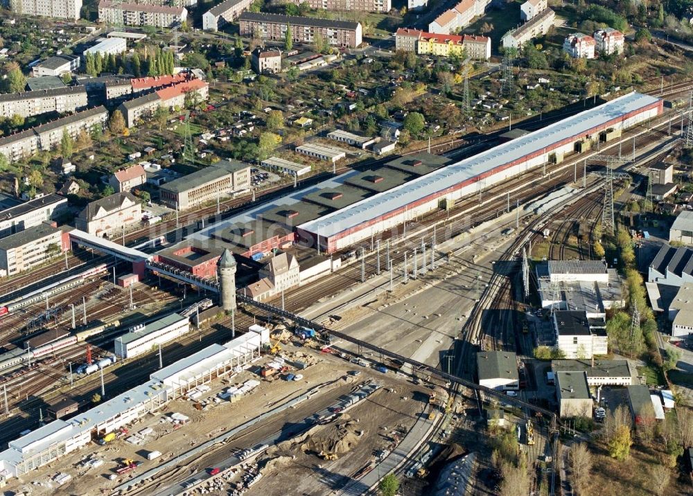 Luftaufnahme Berlin - Baustelle Bahnbetriebswerk und Ausbesserungswerk Rummelsburg I in Berlin