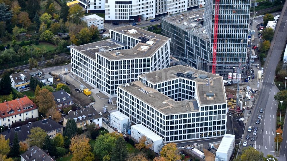 Luftbild Bonn - Baustelle Bürogebäude des Geschäftshauses Neuer Kanzlerplatz in Bonn im Bundesland Nordrhein-Westfalen, Deutschland