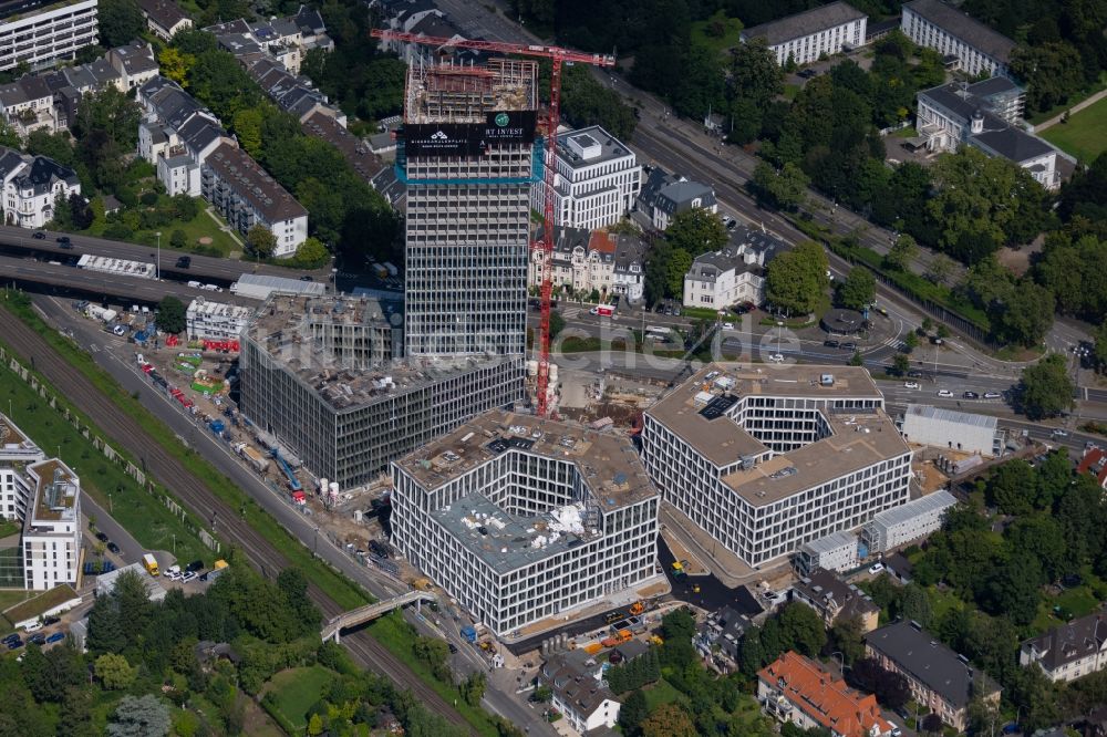 Luftaufnahme Bonn - Baustelle Bürogebäude des Geschäftshauses Neuer Kanzlerplatz in Bonn, im Bundesland Nordrhein-Westfalen, Deutschland