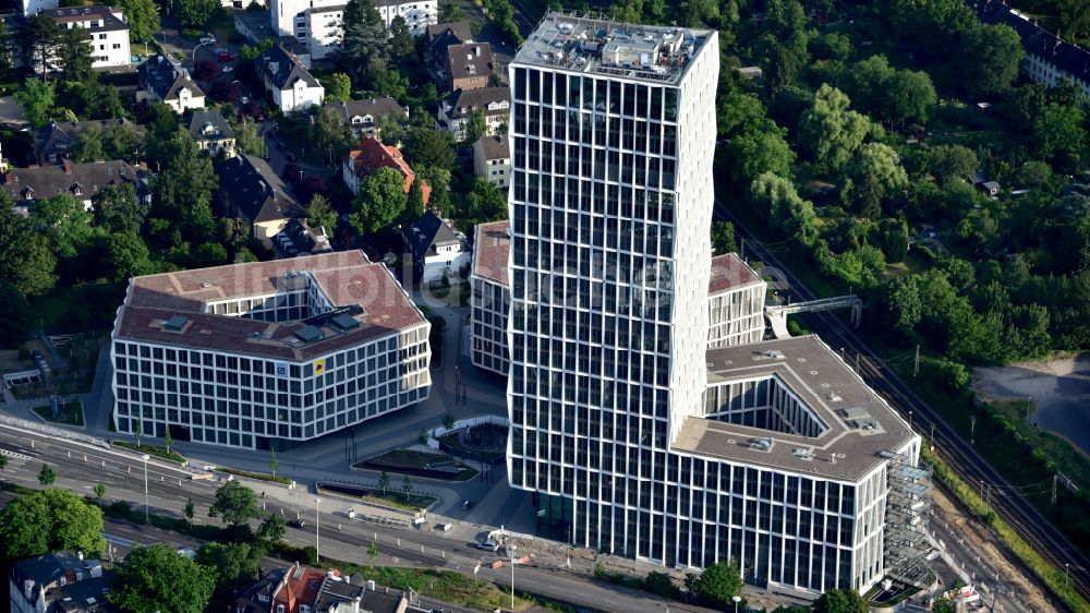 Luftbild Bonn - Baustelle Bürogebäude des Geschäftshauses Neuer Kanzlerplatz in Bonn, im Bundesland Nordrhein-Westfalen, Deutschland