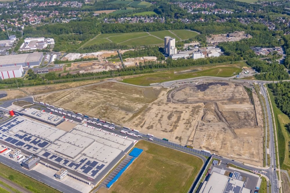 Dortmund aus der Vogelperspektive: Baustelle auf dem ehemaligen Hoeschgelände in Dortmund im Bundesland Nordrhein-Westfalen