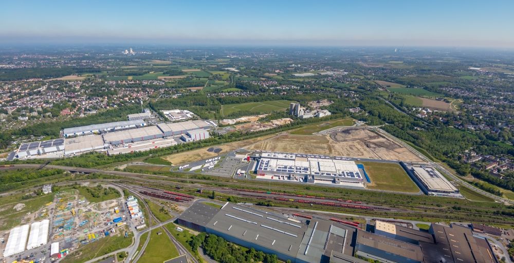 Luftbild Dortmund - Baustelle auf dem ehemaligen Hoeschgelände in Dortmund im Bundesland Nordrhein-Westfalen