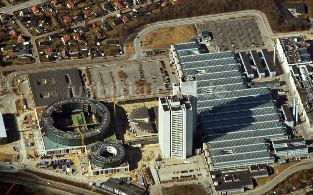 Luftbild Herlev - Baustelle für einen Erweiterungs- Neubau auf dem Klinikgelände des Krankenhauses Herlev Hospital am Herlev Ringvej in Herlev in Kopenhagen, Dänemark