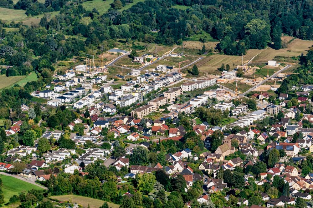 Luftbild Lahr/Schwarzwald - Baustelle mit Erschließungs - und Aufschüttungs- Arbeiten Baugebiet Hosenmatten in Lahr/Schwarzwald im Bundesland Baden-Württemberg, Deutschland