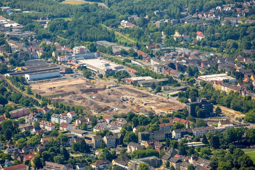 Luftbild Dortmund - Baustelle mit Erschließungs - und Aufschüttungs- Arbeiten im Ortsteil Zechenplatz in Dortmund im Bundesland Nordrhein-Westfalen, Deutschland
