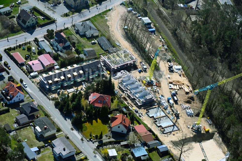 Luftaufnahme Loddin - Baustelle einer Ferienhaus- Anlage in Loddin im Bundesland Mecklenburg-Vorpommern, Deutschland