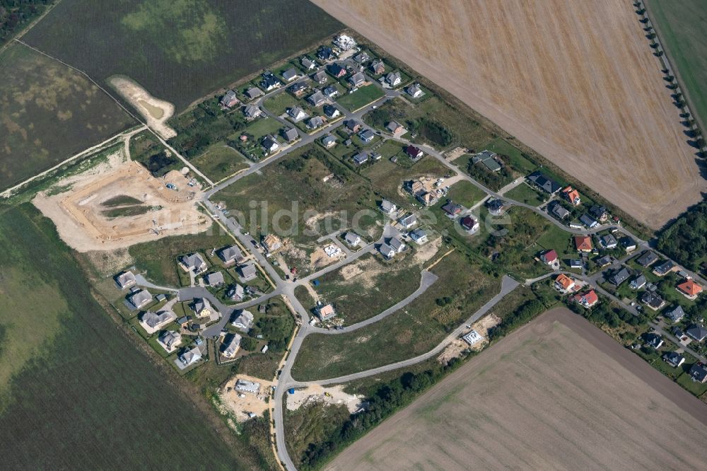 Luftaufnahme Dranske - Baustelle der Ferienhaus Anlage am Mönblick in Dranske im Bundesland Mecklenburg-Vorpommern, Deutschland