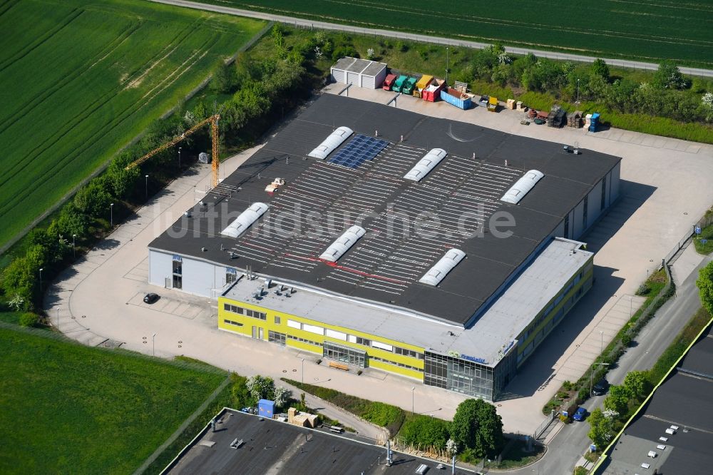 Luftbild Himmelkron - Baustelle auf dem Firmengelände der Frenzelit GmbH an der Industriestraße in Himmelkron im Bundesland Bayern, Deutschland