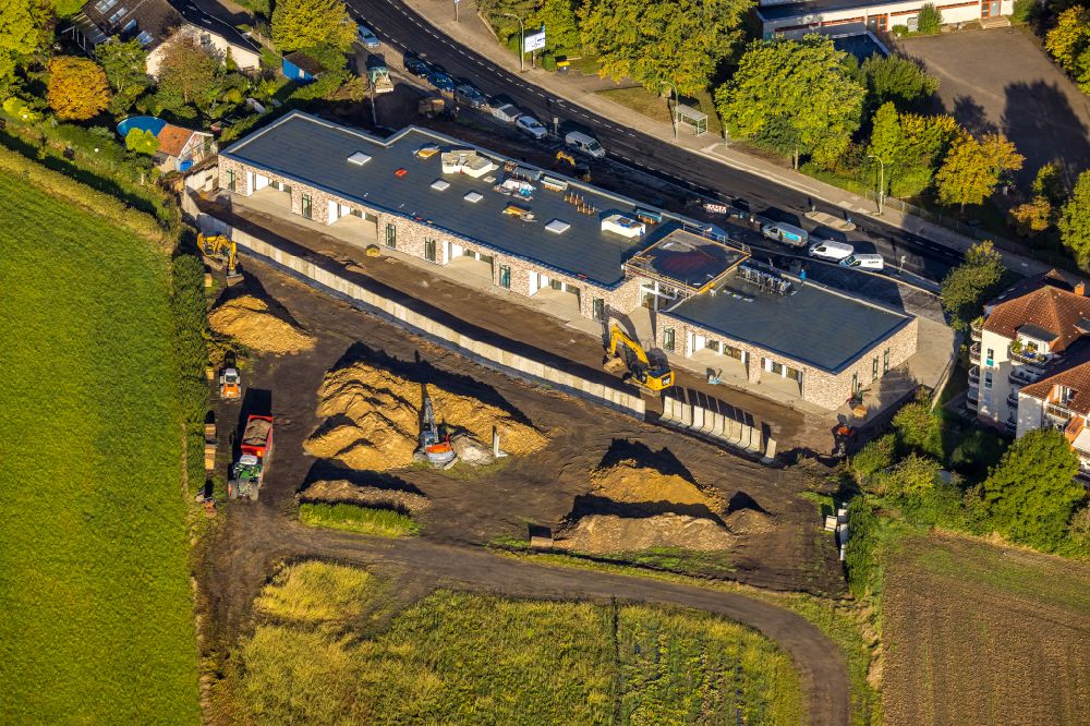 Luftaufnahme Herne - Baustelle KITA- Kindergarten in Herne im Bundesland Nordrhein-Westfalen, Deutschland