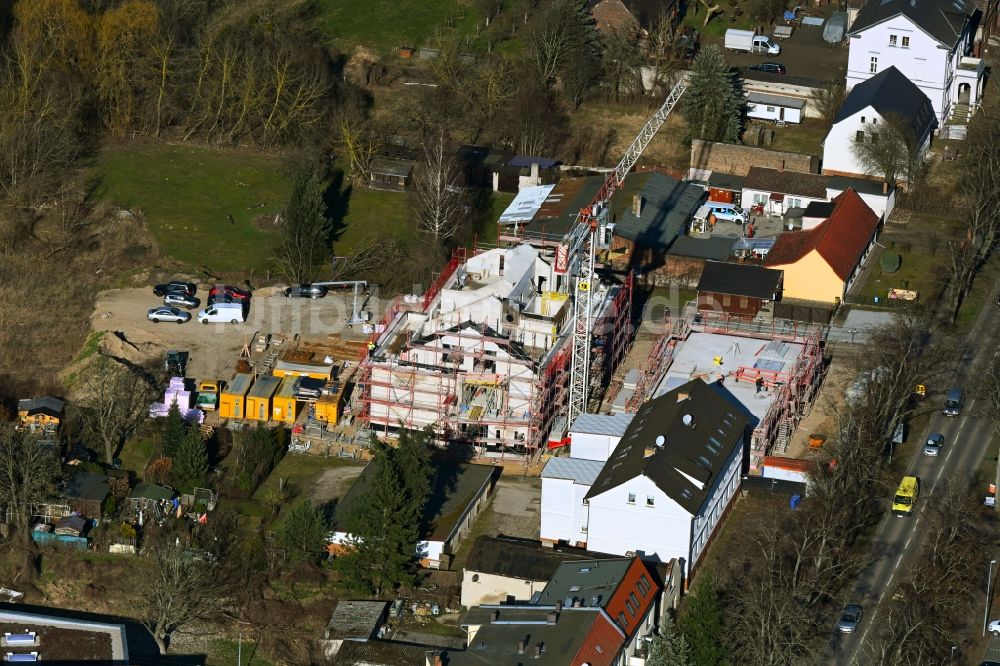 Luftbild Werneuchen - Baustelle KITA- Kindergarten in Werneuchen im Bundesland Brandenburg, Deutschland