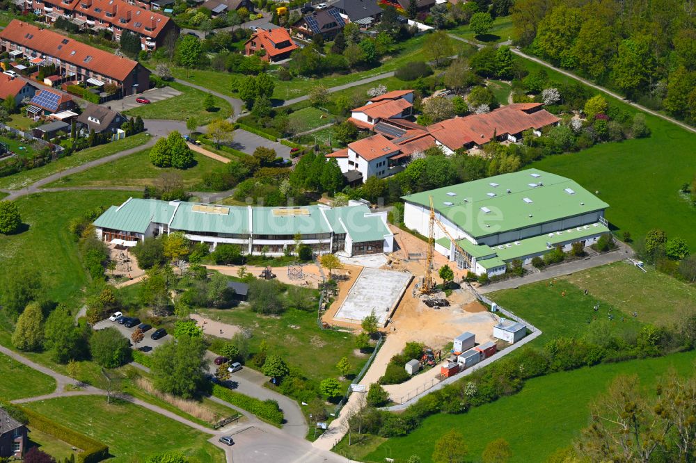Luftbild Wolfsburg - Baustelle KITA- Kindergarten in Wolfsburg im Bundesland Niedersachsen, Deutschland