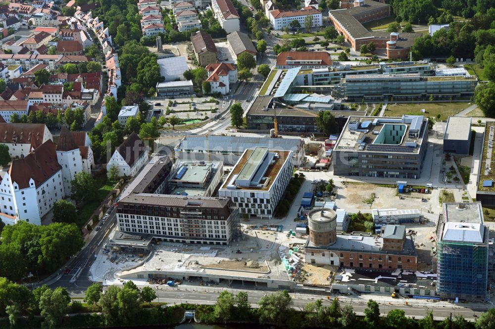Ingolstadt von oben - Baustelle Maritim Hotel + Congresscentrum Ingolstadt im Bundesland Bayern, Deutschland