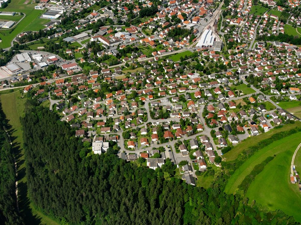 Luftbild Gammertingen - Baustelle Mischbebauung eines Wohngebiets mit Mehrfamilienhäusern und Einfamilienhäusern in Gammertingen im Bundesland Baden-Württemberg, Deutschland