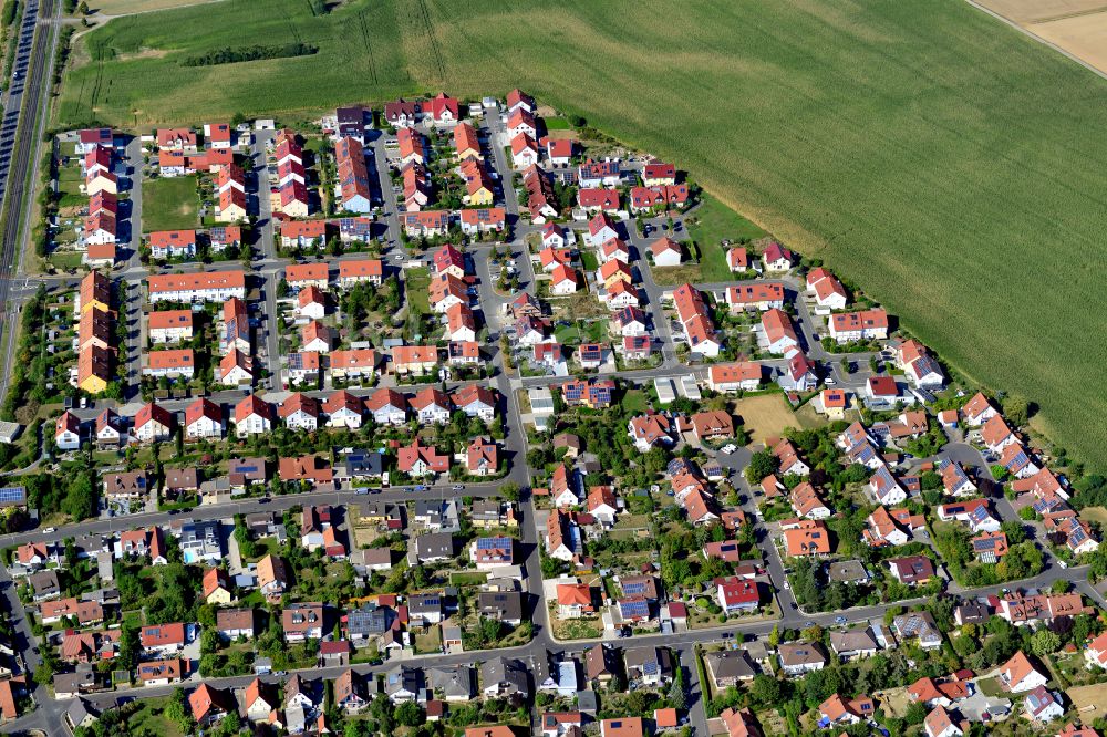 Luftbild Rottenbauer - Baustelle Mischbebauung eines Wohngebiets mit Mehrfamilienhäusern und Einfamilienhäusern in Rottenbauer im Bundesland Bayern, Deutschland