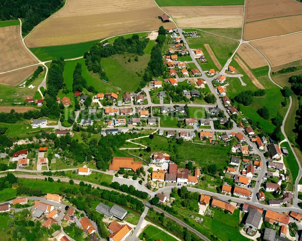 Luftbild Sigmaringen - Baustelle Mischbebauung eines Wohngebiets mit Mehrfamilienhäusern und Einfamilienhäusern in Sigmaringen im Bundesland Baden-Württemberg, Deutschland