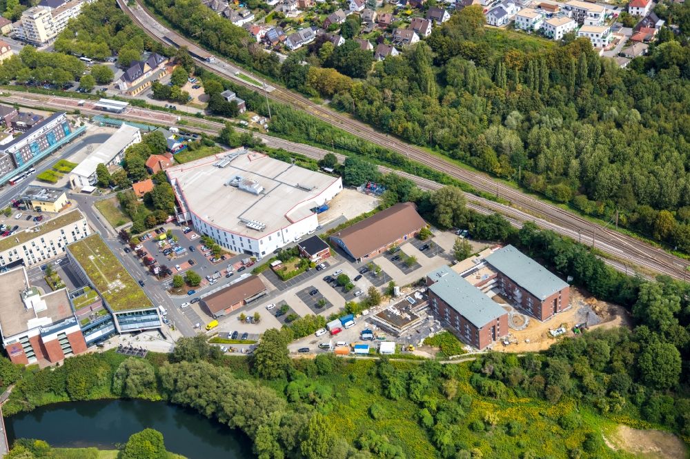 Luftaufnahme Lünen - Baustelle vom Neubau eines Seniorenzentrums in Lünen im Bundesland Nordrhein-Westfalen, Deutschland