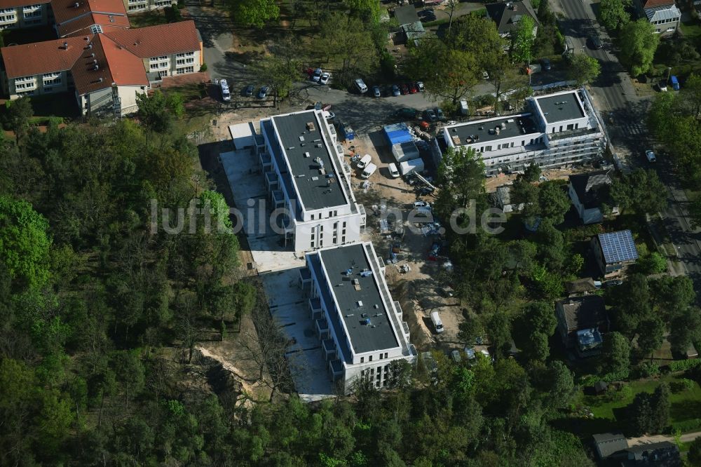 Luftaufnahme Berlin - Baustelle vom Neubau eines Seniorenzentrums im Ortsteil Köpenick in Berlin, Deutschland