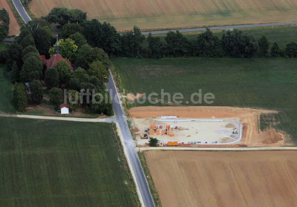 Steinbach aus der Vogelperspektive: Baustelle des neuen Infopoint Etzelsbach in Steinbach in Thüringen