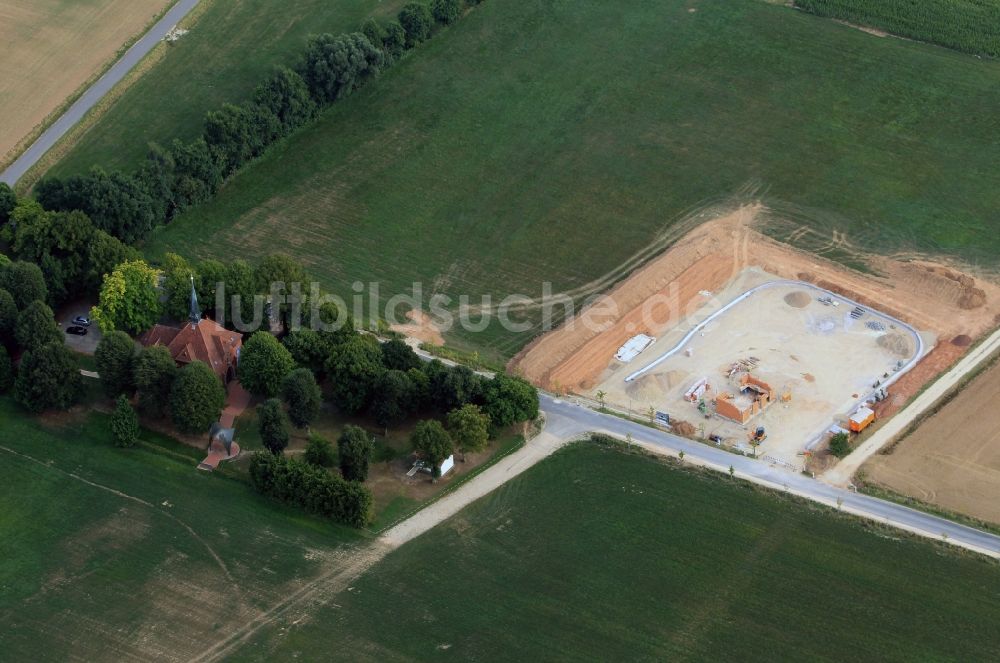 Luftaufnahme Steinbach - Baustelle des neuen Infopoint Etzelsbach in Steinbach in Thüringen