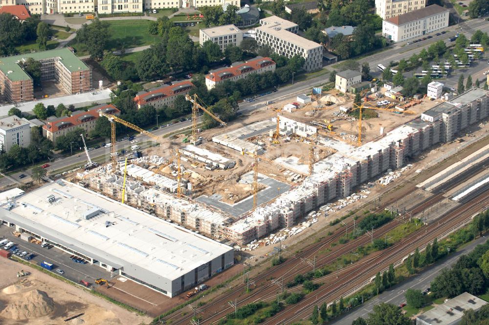 Potsdam aus der Vogelperspektive: Baustelle am Potsdamer Hauptbahnhof