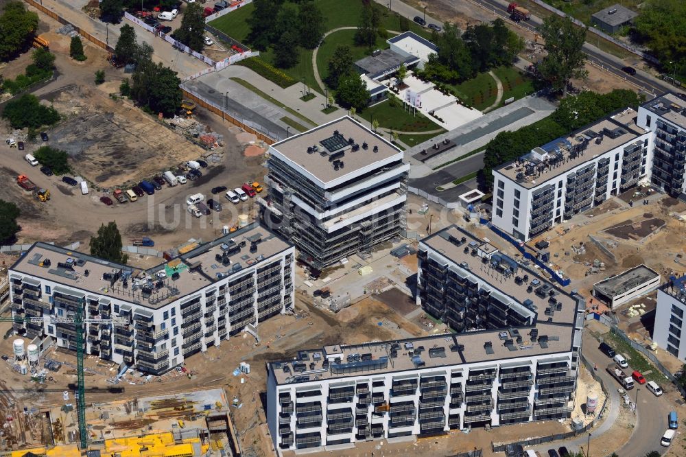 Luftbild Warschau - Baustelle der Siedlung Zoliborz Artystyczny im Bezirk Zoliborz in Warschau in Polen