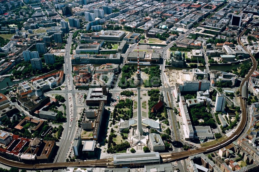 Luftaufnahme Berlin - Baustelle Spreebogen Regierungsviertel Berlin Mitte - Tiergarten