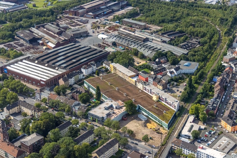 Bochum aus der Vogelperspektive: Baustelle Stadtquartier - Viktoria Karree in Bochum im Bundesland Nordrhein-Westfalen, Deutschland