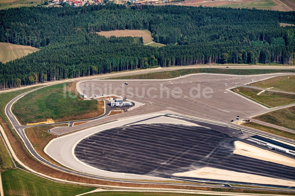 Luftaufnahme Immendingen - Baustelle Teststrecke des Daimler AG Prüf- und Technologiezentrum in Immendingen im Bundesland Baden-Württemberg, Deutschland