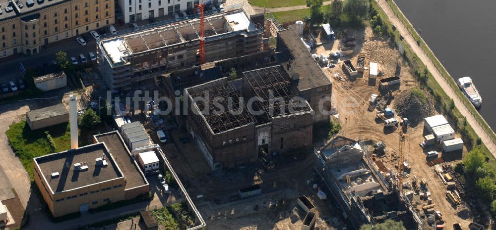 Luftaufnahme Potsdam - Baustelle der Wohnanlage Residence Au Rivage in Potsdam-West