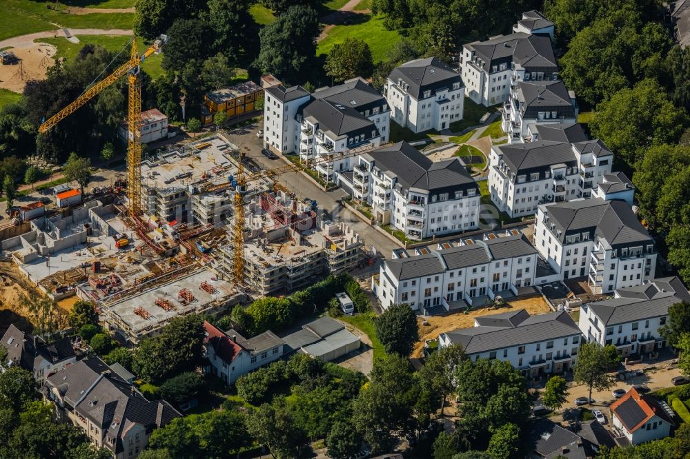 Luftbild Bochum - Baustelle Wohngebiet einer Mehrfamilienhaussiedlung in Bochum im Bundesland Nordrhein-Westfalen, Deutschland