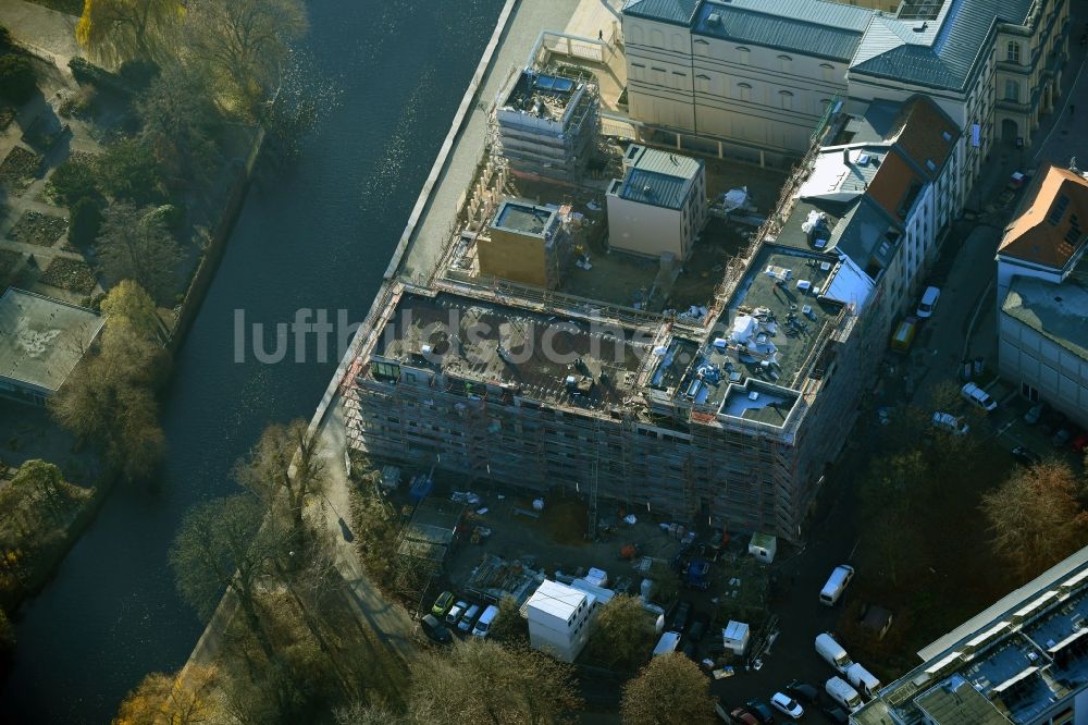 Luftbild Potsdam - Baustelle Wohngebiet einer Mehrfamilienhaussiedlung Brauerstraße in Potsdam im Bundesland Brandenburg, Deutschland