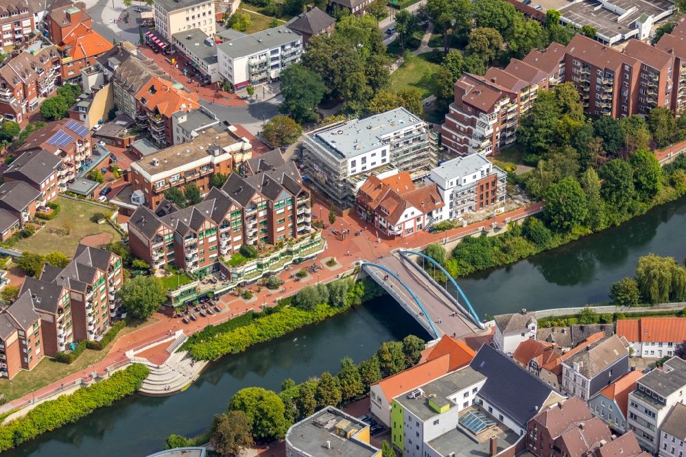 Luftbild Lünen - Baustelle Wohngebiet einer Mehrfamilienhaussiedlung an der Münsterstraße in Lünen im Bundesland Nordrhein-Westfalen, Deutschland