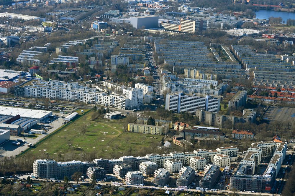 Berlin von oben - Baustelle Wohngebiet einer Mehrfamilienhaussiedlung Seed im Ortsteil Siemensstadt in Berlin, Deutschland