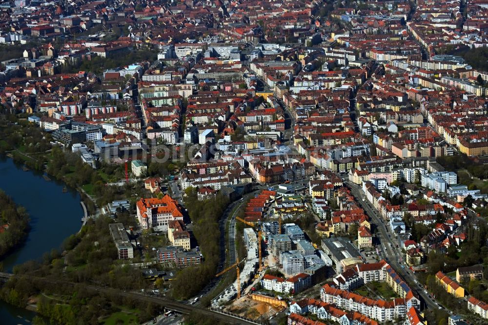 Luftbild Nürnberg - Baustelle Wohngebiet Quartier Tafel im Ortsteil Sankt Jobst in Nürnberg im Bundesland Bayern, Deutschland