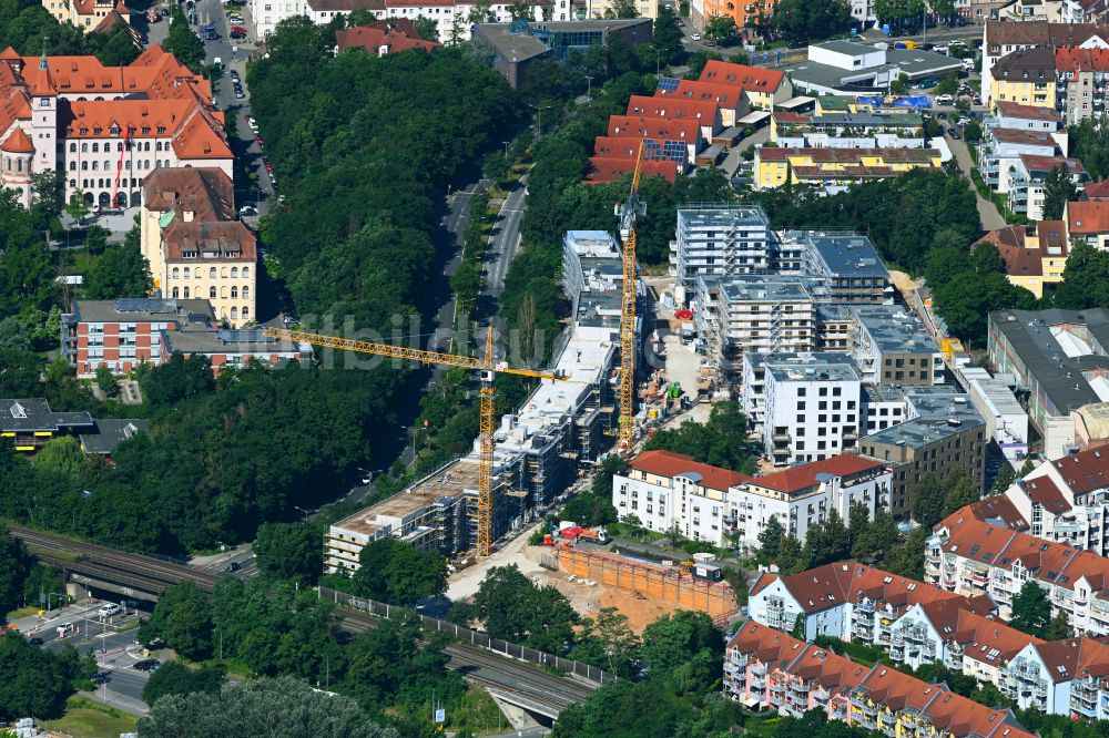 Luftaufnahme Nürnberg - Baustelle Wohngebiet Quartier Tafel im Ortsteil Sankt Jobst in Nürnberg im Bundesland Bayern, Deutschland