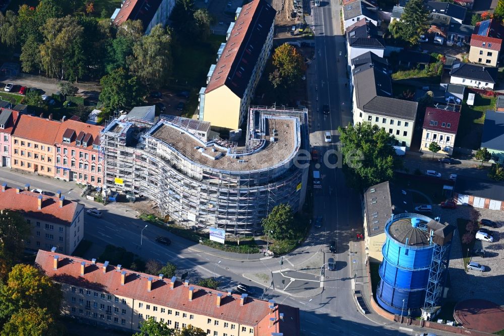 Luftbild Bernau - Baustelle zum Neubau Bernauer Stadthotel in Bernau im Bundesland Brandenburg, Deutschland