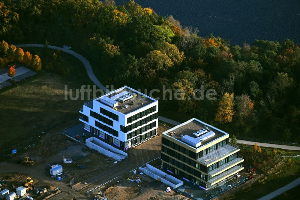 Luftbild Potsdam - Baustelle zum Neubau von Bürogebäuden in Potsdam im Bundesland Brandenburg, Deutschland