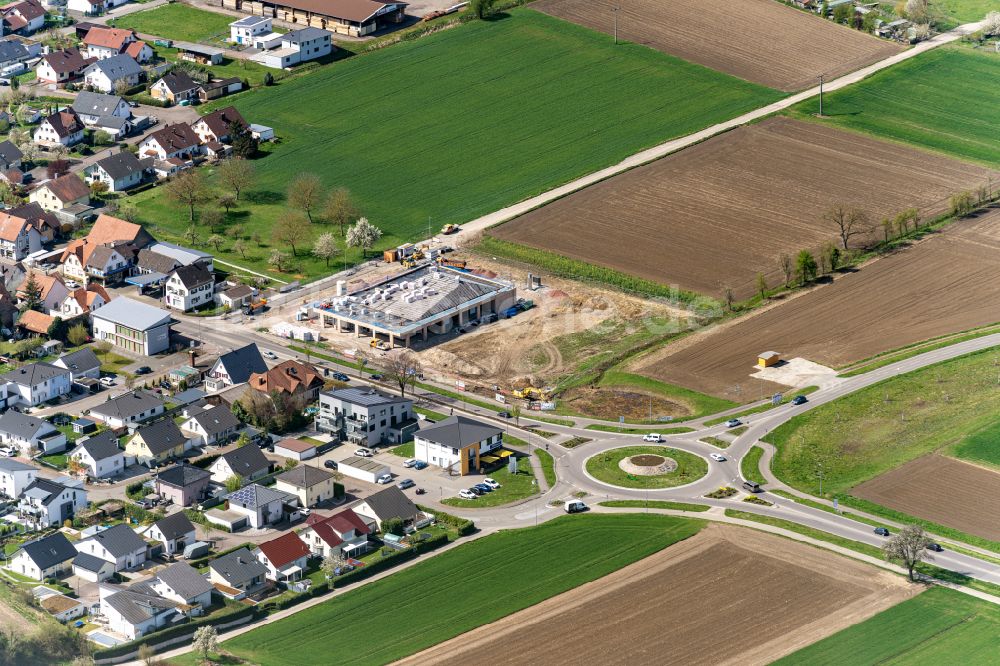 Luftbild Kippenheim - Baustelle zum Neubau eines Bürgerhaus in Kippenheim im Bundesland Baden-Württemberg, Deutschland